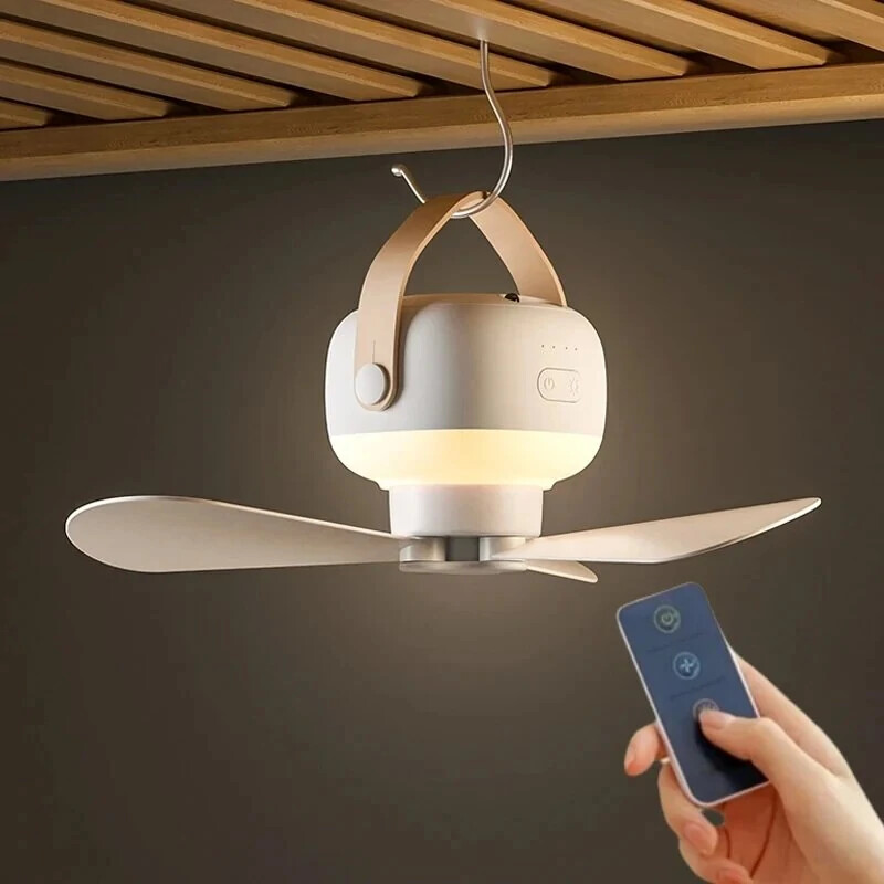 Ventilateur de camping extérieur rechargeable pour nuits sous la tente