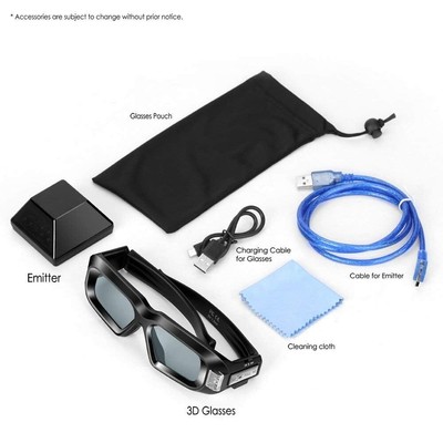 Mamre 3D Glasses for Nvidia 3D Vision2 Supports