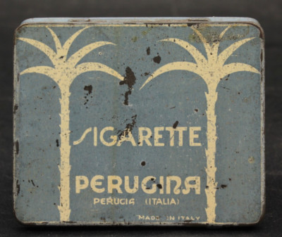 Alte Selten Blechdose Zigaretten Italienisch Cigarettes PERUGINA Tin - 1930