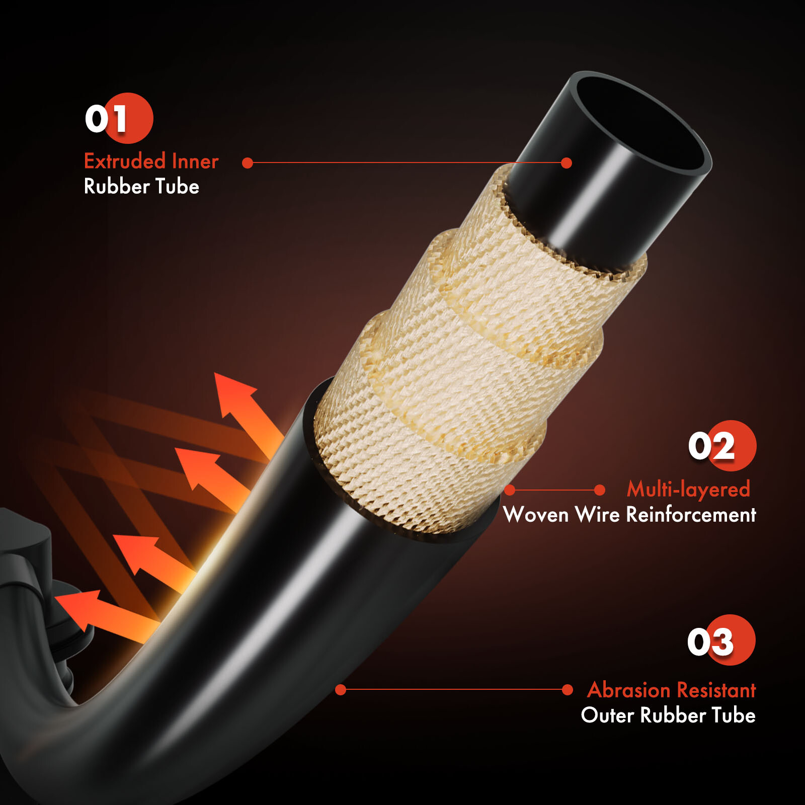 A/C Suction Line Hose Assembly for Volkswagen Jetta 2019 2020 2021 Golf L4 1.4L