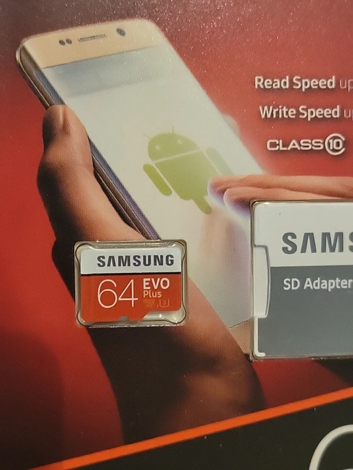NEW SAMSUNG EVO Plus 64GB MicroSD Micro SDXC Memory Card w/SD Adapter - Image 4 of 4