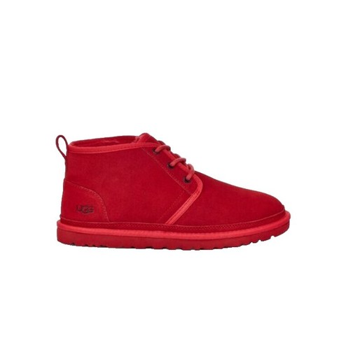 UGG Tasman Chopd Rich Red Suede Fur Slippers Mens Size 11 