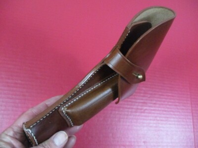 WWII Era German Leather Holster for P35 Radom Pistol - Dated 1943
