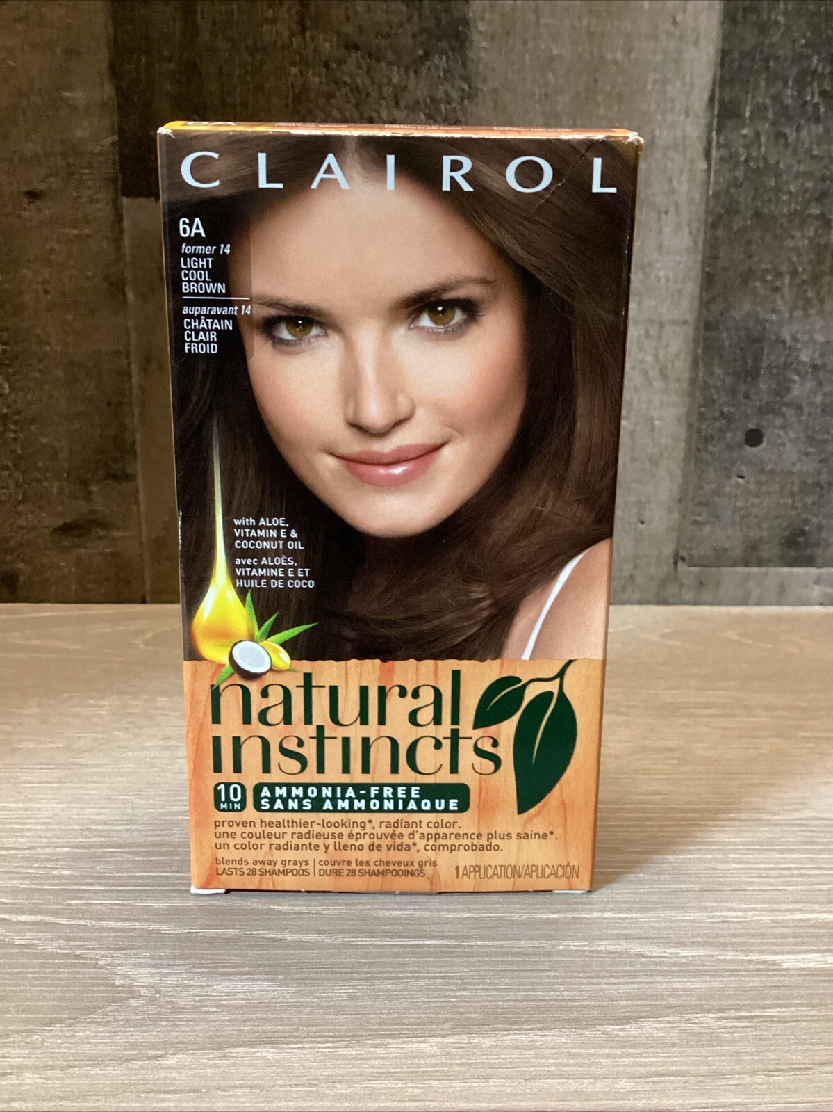 Color Former Clairol Natural Instincts 6A former 14 Light Cool Brown Hair Color Dye ...