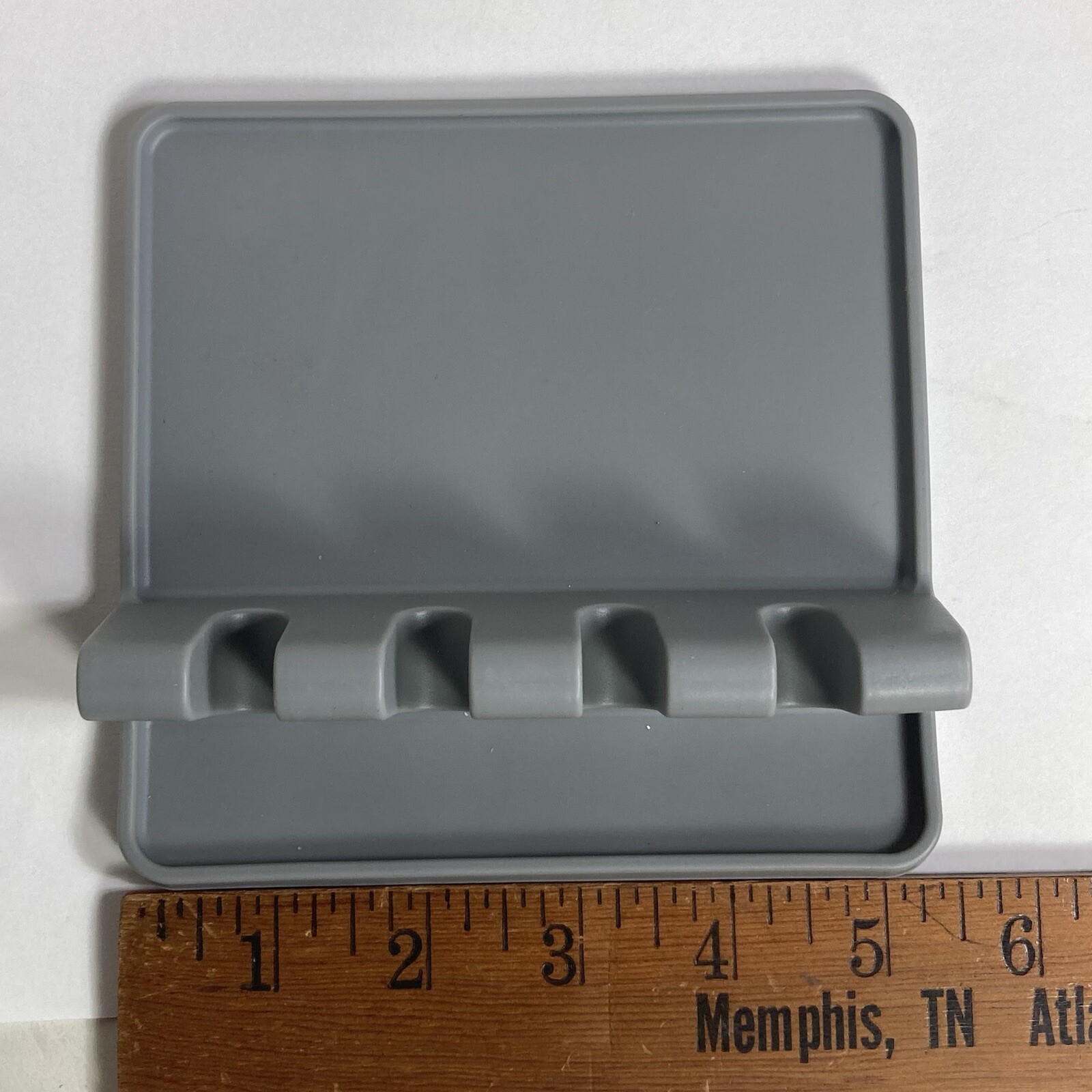 Tomorrows Kitchen Silicone Utensil Rest Gray 5” X 5” New Factory Sealed Lot Of 2