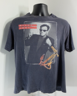 90's Billy Joel Tシャツ TOUR 89-90 Vintage BILLY JOEL Storm Front Tour Double Sided T-Shirt Original 89-90 XL