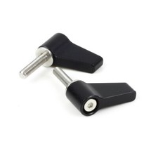 Rotating Knob M4 16mm Wingnut Thumb Lever Screw fr 15mm Rod Clamp Rail Block DIY