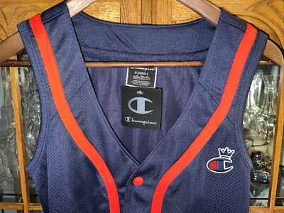 Champion #19 Womens Navy Sport Mesh Jersey Fitness Dress Athletic XS NWT |  eBay