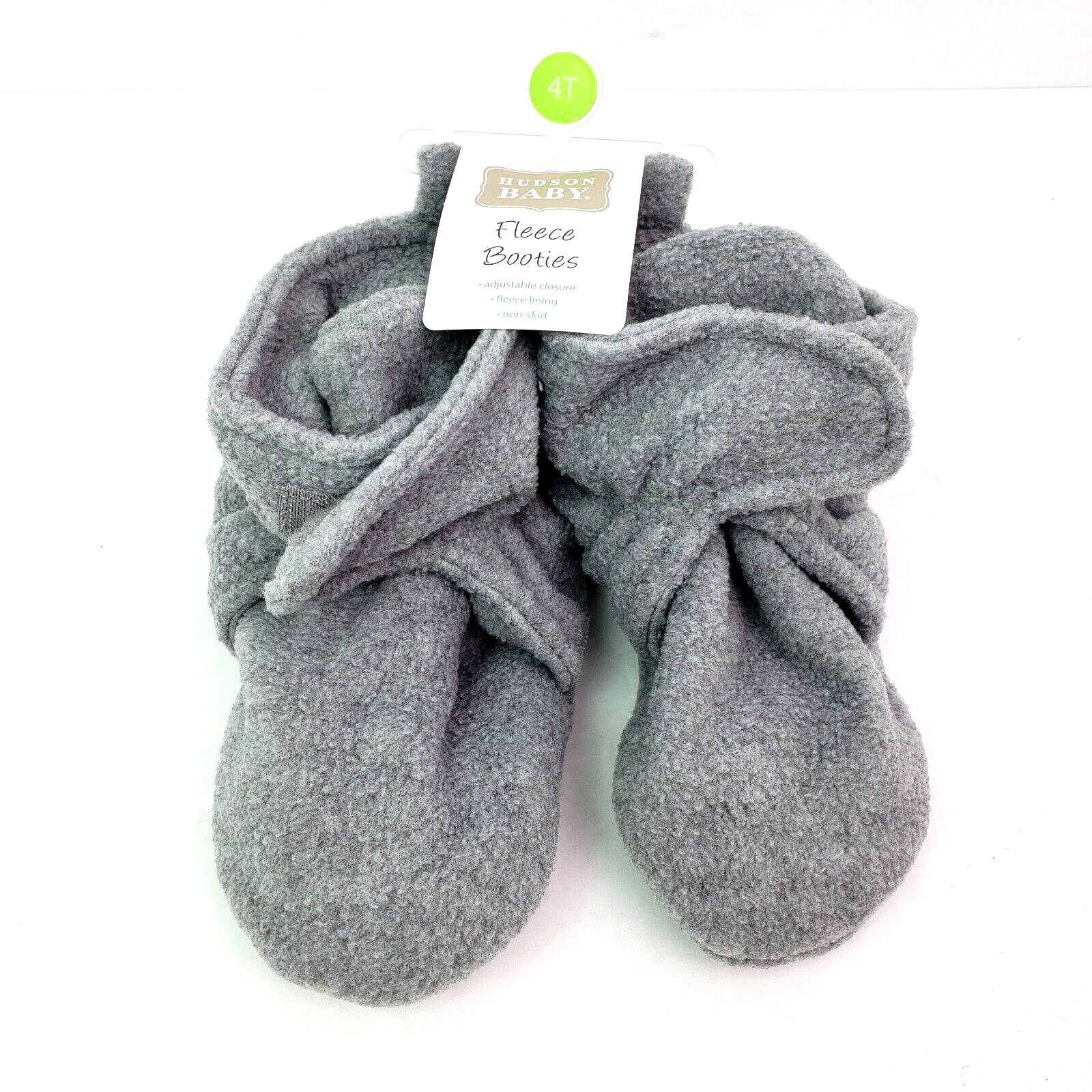 Hudson Baby Girls Size 4T Gray Non Skid Fleece Booties