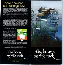 1985 Spring Green, WI House on the Rock Advertising Brochure Map Vtg Vacation 8A