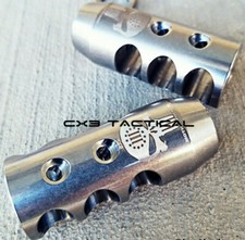 Stainless Steel Muzzle Brake For .223 5.56 Compensator Comp 1/2x28 TPI Punisher