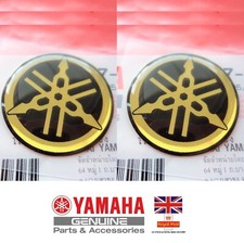 Yamaha ORIGINAL R1 R6 R7 XJR YZF Tank Emblem Abzeichen Gel Aufkleber Aufkleber 45 mm gold