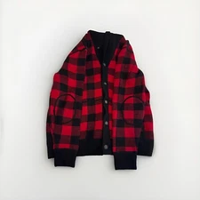 Polo Ralph Lauren Wool Buffalo Plaid Shawl Cardigan Sweater Men’s Large NWT $298