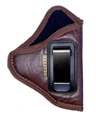 Houston Gun Holsters IWB Tuckable Revolver Holster - ECO Leather Concealed Carry For .38 Frames
