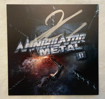 Annihilator - Metal II (NEW CD) Card signed by Jeff Waters - Slayer / Iced Earth
