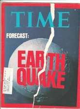 Time Magazine September 1, 1975- Forecast : Earthquake 