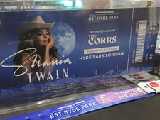 SHANIA TWAIN BST Hyde Park DIAMOND VIP Box Set - Ultimate Bar Wristband & Ticket