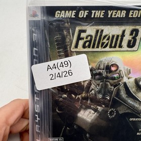 Fallout 3 Game of the Year Edition PS3 PlayStation 3 Complete CIB w/ Slip Cover