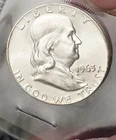 New ListingChoice 1963 D Franklin Half Dollar, FBL, Scarce in this Condition, BU+++