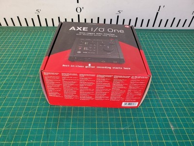 IK Multimedia AXE I/O ONE USB Audio Interface, Z-TONE Input for Guitar/Bass NEW
