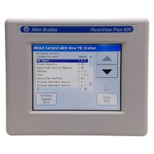 Allen Bradley 2711PC-T6C20D8 PanelView Plus 600 Touchscreen HMI, RS-232, 24VDC