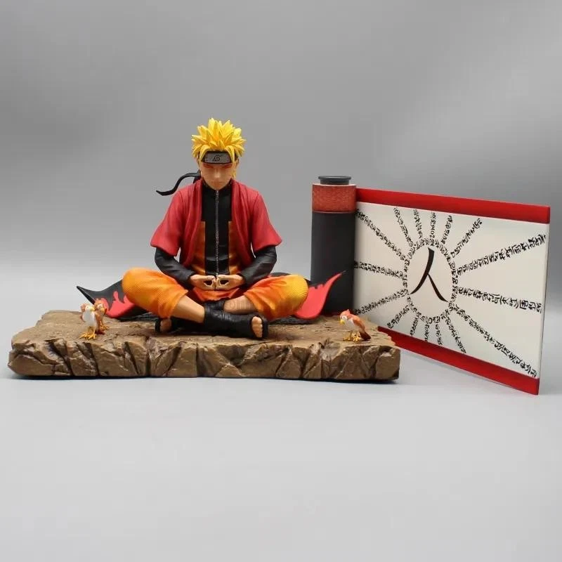 Uzumaki Naruto Anime Figure Action Figurine 16cm Sit in Meditation Anime Toys - Image 3 of 4