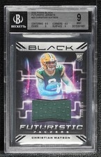 2022 Panini Black Futuristic 118/125 Christian Watson #FUT-CWA BGS 9 MINT 18n1