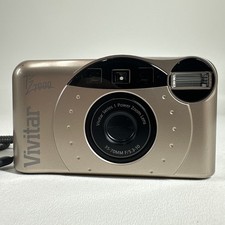 Vivitar Quartz Date PZ7000 Gold 35mm Point Shoot Film Camera Very Clean Tested