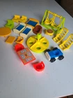 Vintage Fisher Price Little Play Family House Furniture Outdoor Playground Car
