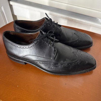 Allen Edmonds Bel Air Black Wingtip Leather Mens Dress Shoes 