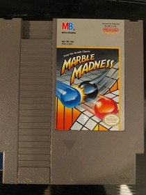 Nintendo Marble Madness NES Box and Game