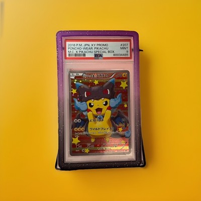 2016 POKEMON JAPANESE XY PROMO #207 PONCHO-WEARING PIKACHU PSA 9