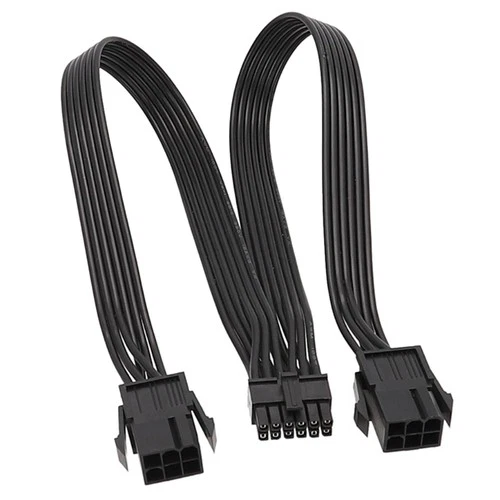 12-Pin to Two 6Pin PCIe GPU Power Extension Cable for RTX30 Series Power Cord