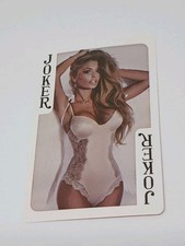 Joker / weiß  - Einzelkarte - Erotik / Pinup  (6)