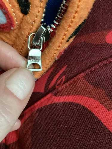 A Bathing Ape Double Hood Red Camo Zip Jacket image 20