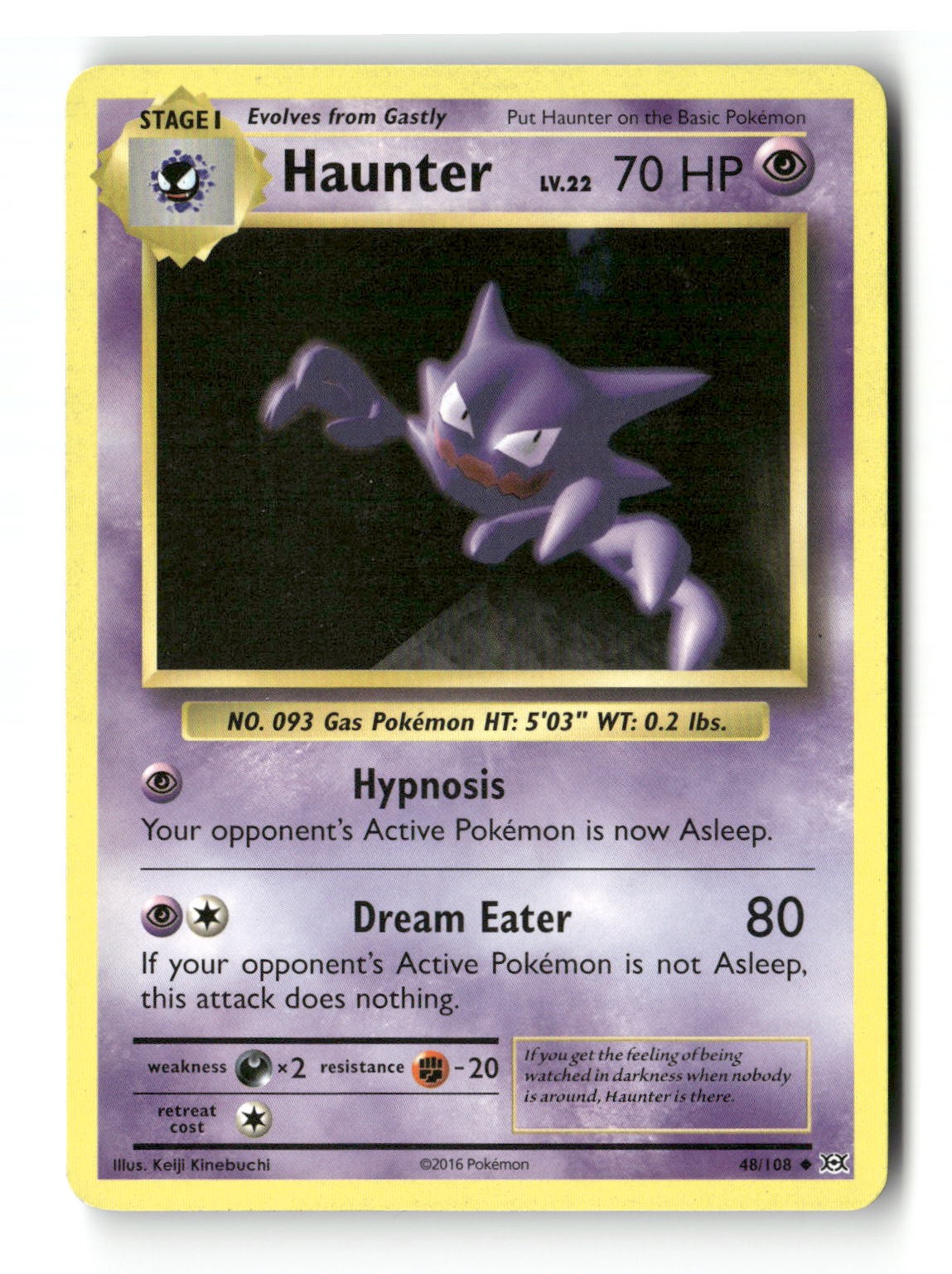 Haunter Uncommon Evolutions 48/108 Pokemon Heavily Played