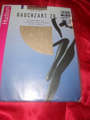 Hudson Hauchzart 20 den echte Nylonstrümpfe Gr. 9,5-10 diamant Nylons Bas OVP