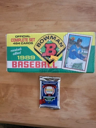 1989 Bowman Set With 1 Pack Of 1989 Upper Deck Low #. Ken Griffey Rookie Card.