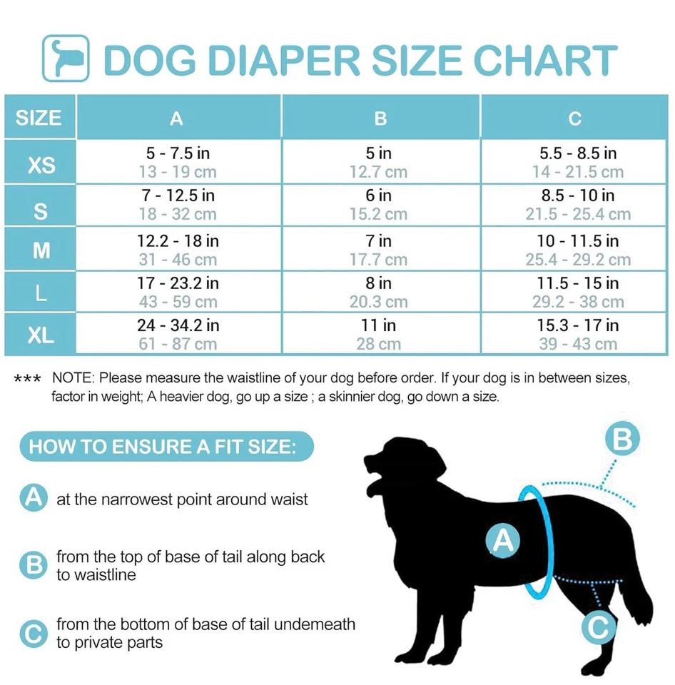 Hundewindeln, Avont 3er-Packung wiederverwendbar - Bild 4 von 4
