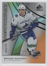 2019 SP Game Used Authentic Rookies Orange Rainbow /118 Brogan Rafferty #178 z3c