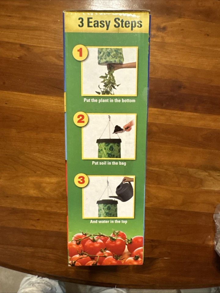 Maceta de tomate Topsy Turvy boca abajo colgante como se ve en la televisión. Foto 2 de 4