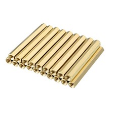 20pcs Brass Straight PCB Pillar Female Thread Hex Standoff Spacer M3x5x40mm