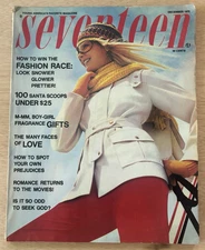 Seventeen Magazine December 1970 Leone James Cover Win Fashion Race Great Ads