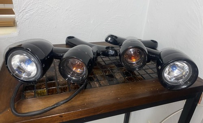 #ad Turn Signal Assemblies Aftermarket Harley Davidson Black Parts Repair $45.00