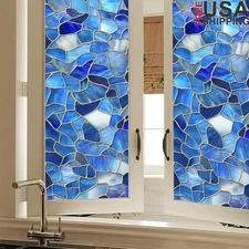 Mosaic Window Film Static Cling Privacy Decoration Glass Sticker Home Decor New