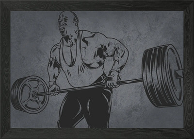 Ronnie Coleman Langhantel Reihe gerahmtes Wandbild Poster Leinwanddruck Bild