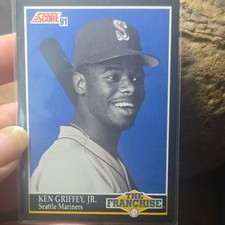 1991 Score The Franchise Ken Griffey Jr #858 Seattle Mariners Baseball