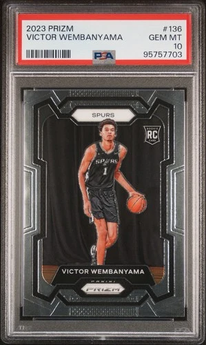 2023 Panini Prizm Victor Wembanyama #136 PSA 10 GEM MINT Spurs