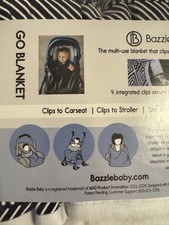 Bazzle Baby GoBlanket Clipon For stroller Car Seat Travel Blanket Diamonds EUC 
