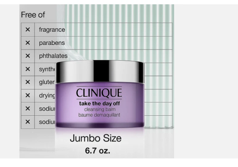 Nuevo bálsamo limpiador Clinique Take The Day Off 6,7 oz/200 ml Jumbo desmaquillante Foto 2 de 3